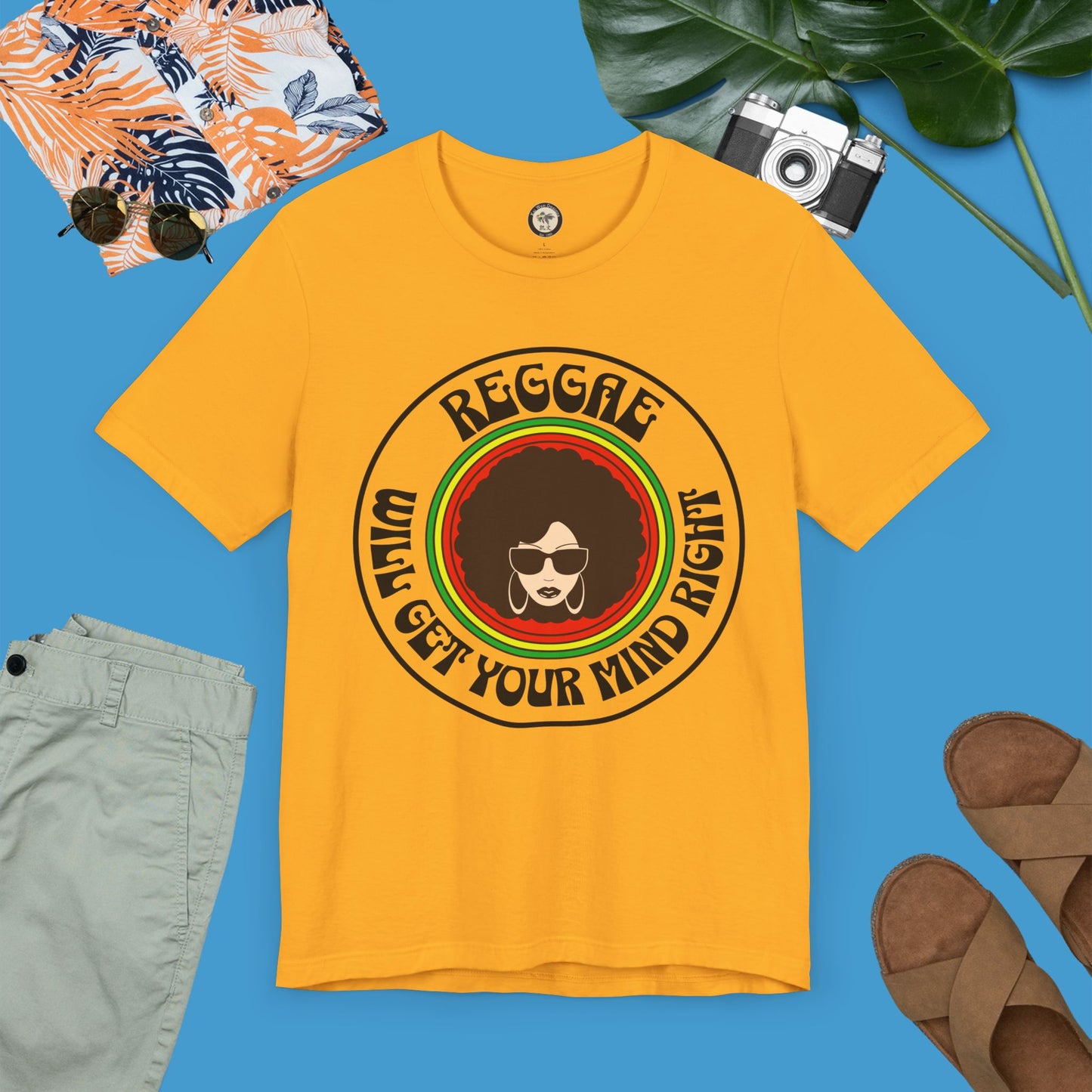 Chill Reggae Vibes: Reggae Music Lover Tee for a Mind-Boosting Experience; Sharp Image Design