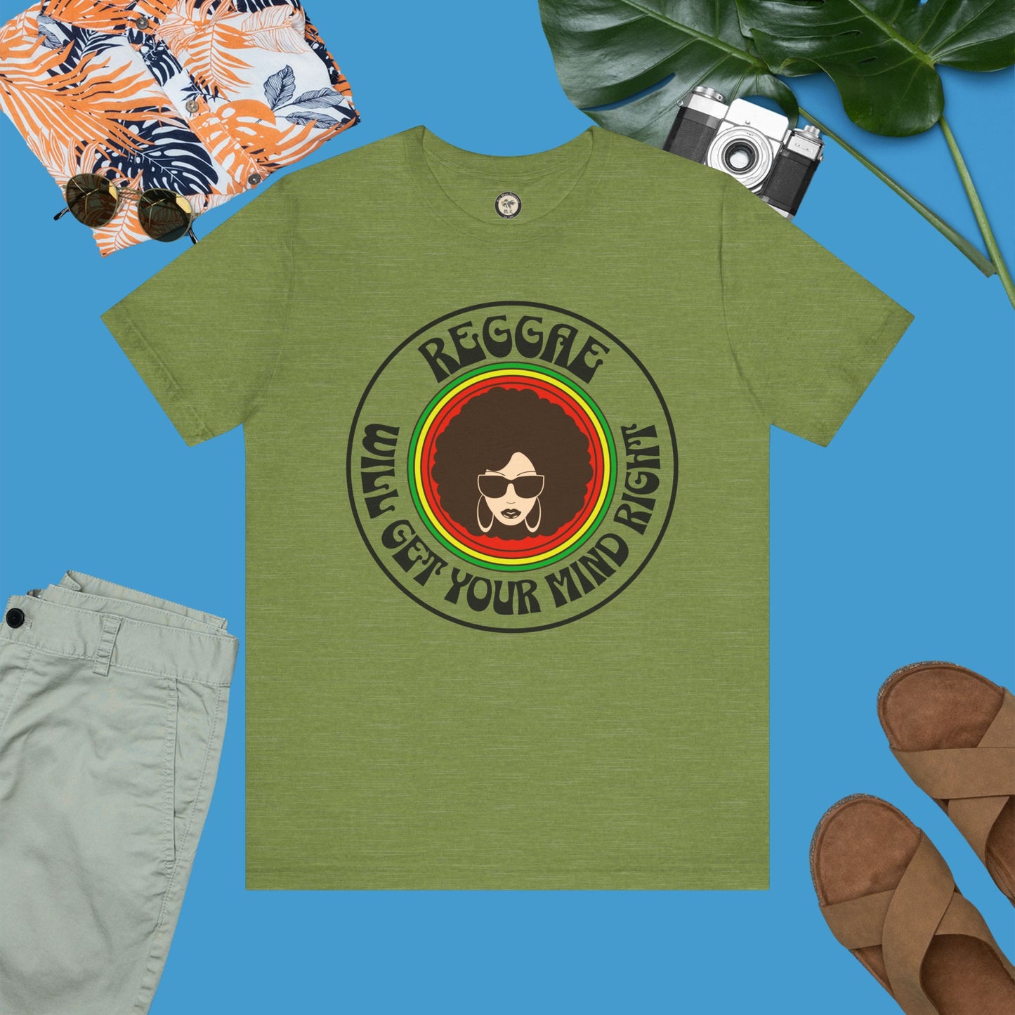 Chill Reggae Vibes: Reggae Music Lover Tee for a Mind-Boosting Experience; Sharp Image Design