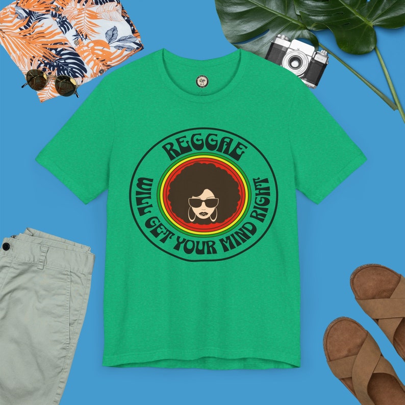 Chill Reggae Vibes: Reggae Music Lover Tee for a Mind-Boosting Experience; Sharp Image Design